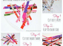 Outlaw Mom Upcycled Magazine Valentine Cards