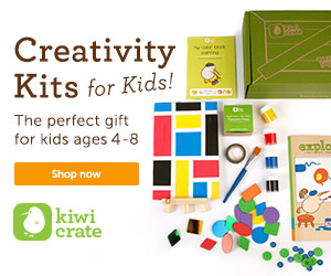 Delightful kids' crafts delivered right to your door.  <Visit Kiwi Crate!>