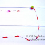 painting with brushes, balls and bodies