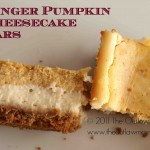 {Bake} Ginger Pumpkin Cheesecake Bars