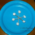 {Play} Fun With Food!  Marshmallow Snowflake Craft