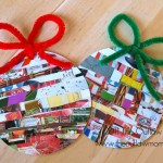 {Celebrate} Homemade For The Holidays | Recycled Paper Ornaments