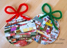 recycled paper ornaments