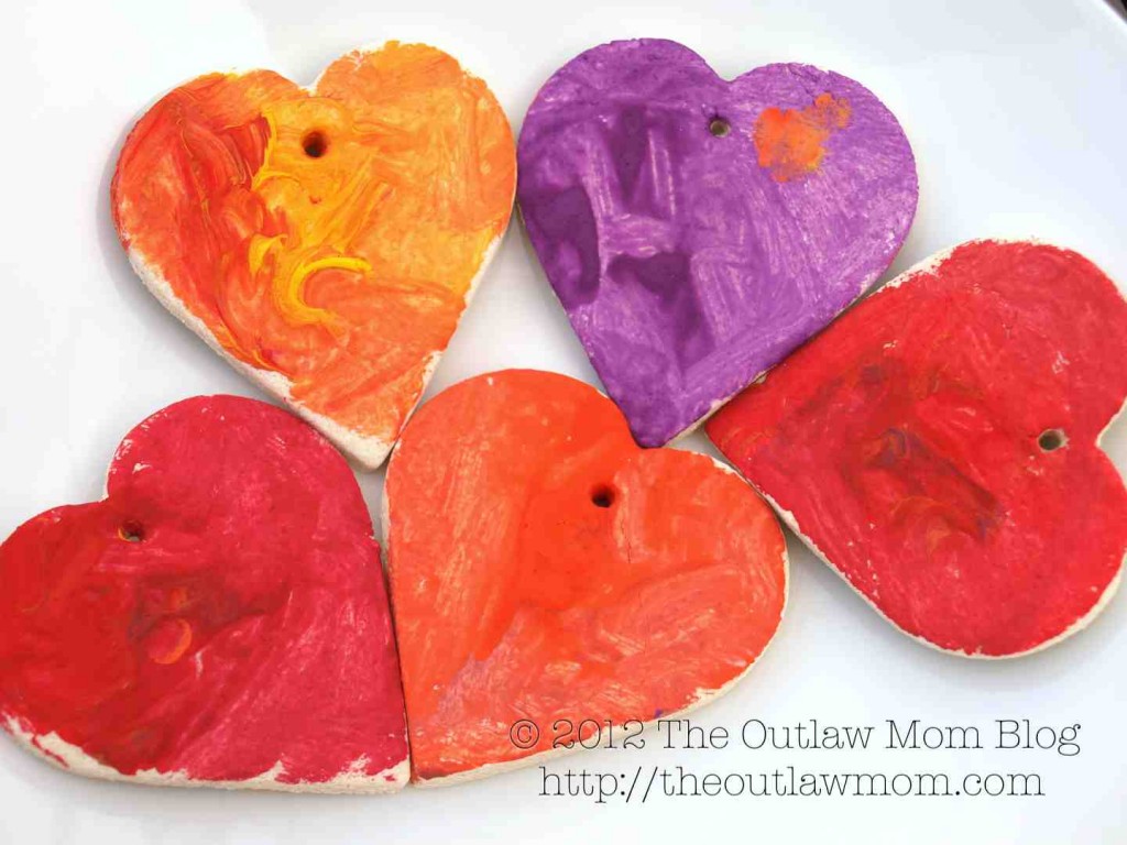 valentine's day salt dough heart attack