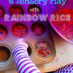{Play} Fine Motor Skills & Sensory Play With Rainbow Rice