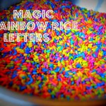 {Play} Magic Rainbow Rice Letters