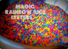 how to make magic rainbow rice letters