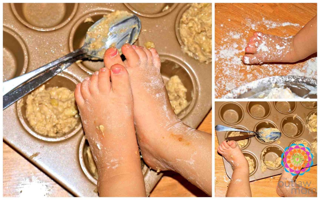 sensory play for feet letting feet do the cooking child's feet in cooking batter