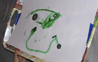 painting with magnets and metal objects