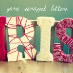 {Craft} Yarn Wrapped Letters Nursery Gift
