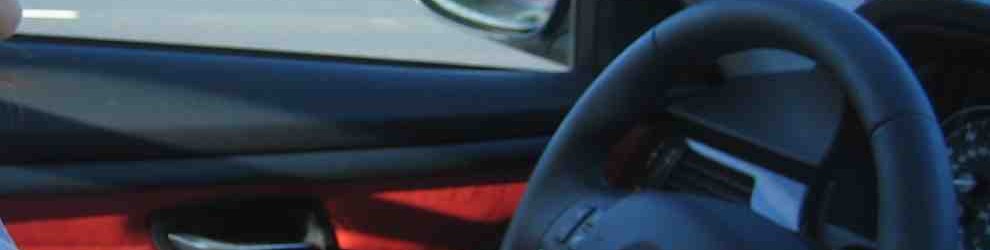 Me in the Coupe with Red Leather Seats
