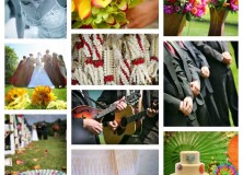 five year anniversary collage wedding photos