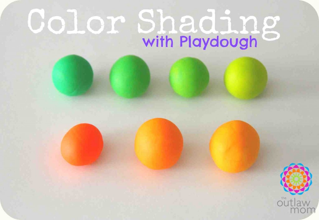 learn colors and shades with playdough