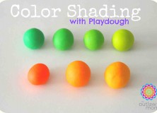 learn colors and shades with playdough