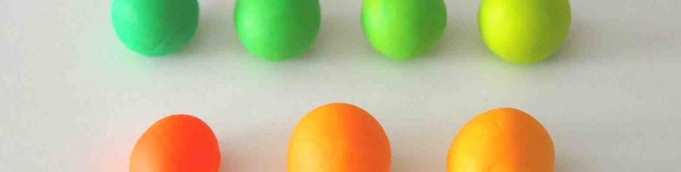 learn colors and shades with playdough