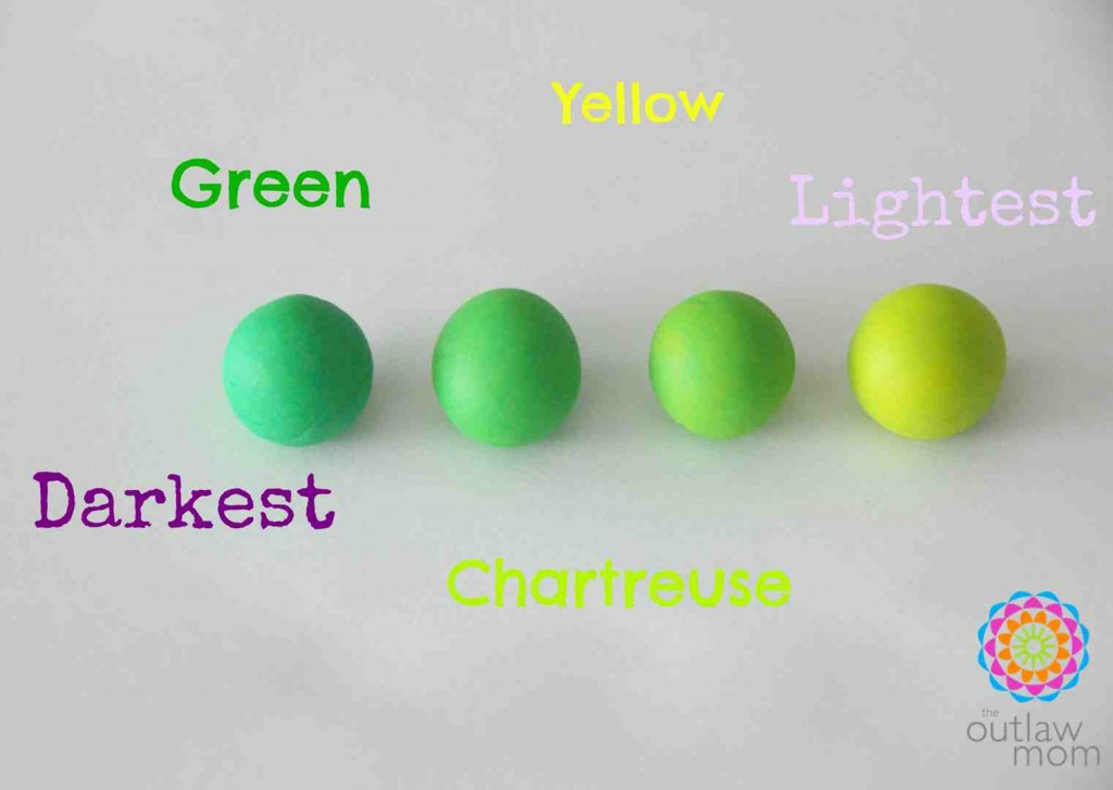 learn colors and shades with playdough