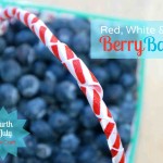 {Craft} Quick Fourth of July Craft: Red, White & Blue Berry Basket