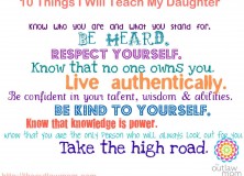 ten things i will teach my daughter ten things i will teach my daughter