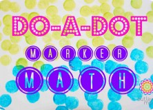 Simple Preschool Addition and Subtraction Activity Using Do-A-Dot Markers