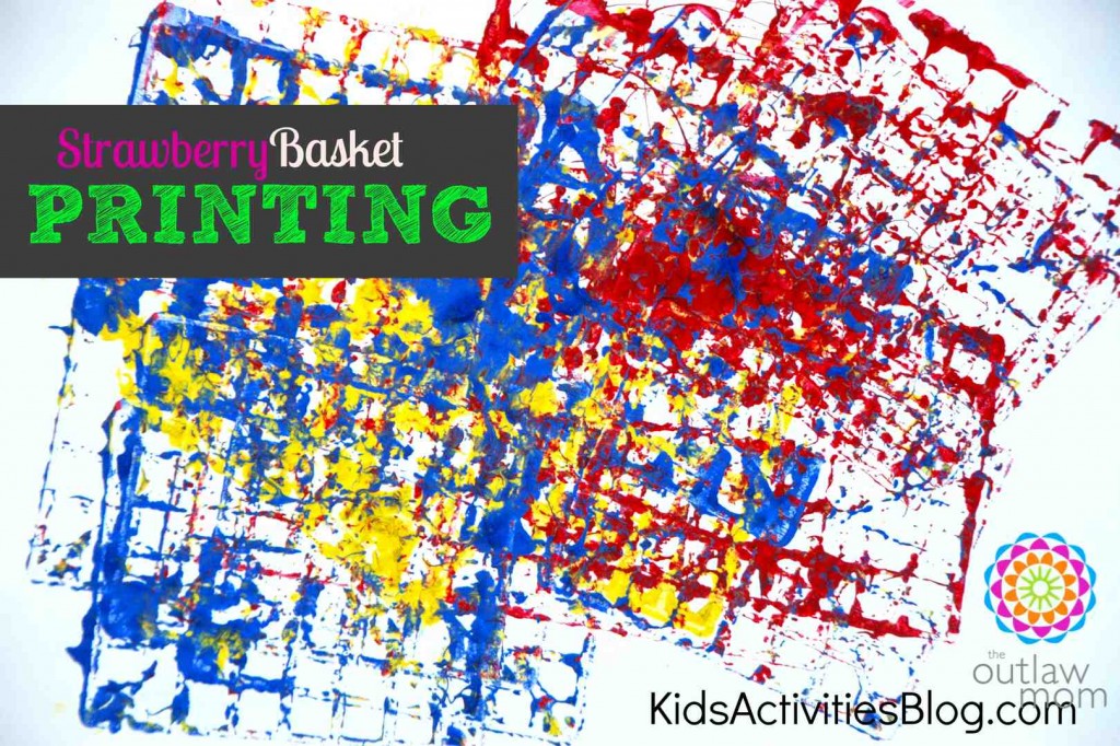 Preschool Art and Math With Strawberry Baskets
