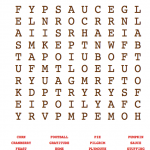 Thanksgiving Word Hunt Game