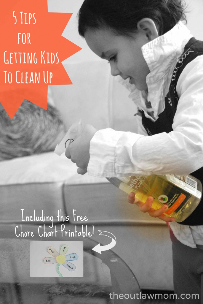 5 Tips For Getting Kids To Clean Up and Do Their Chores