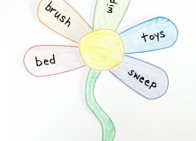 Outlaw Mom DIY Magnetic Flower Chore Chart